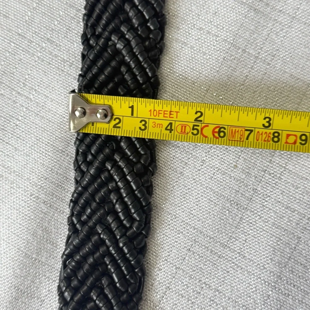 Zadig & Voltaire La Cecilia Obsession Belt Noir OS Braided leather C Buckle